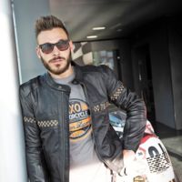 AXO Vintage, chaqueta de cuero de estilo clásico