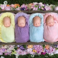 Las más adorables fotos de cuatrillizas idénticas, un caso que se da entre 64 millones de nacimientos