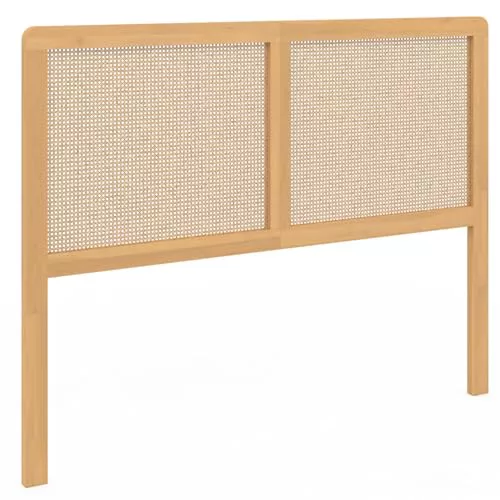 IDMarket - EDHEN 140 CM cabecero en caña y madera