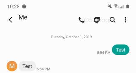 Samsung Messages Google™ Duo Mockup