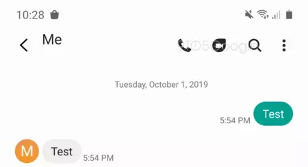 Samsung メッセージ Google Duo モックアップ