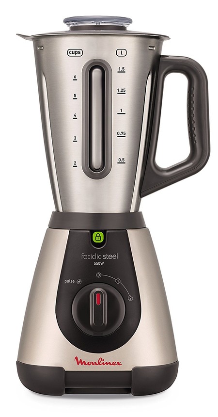 La batidora de vaso Moulinex Faciclic Steel está rebajada a 49 euros en Amazon. Atención a su cuchilla de 3 acciones
