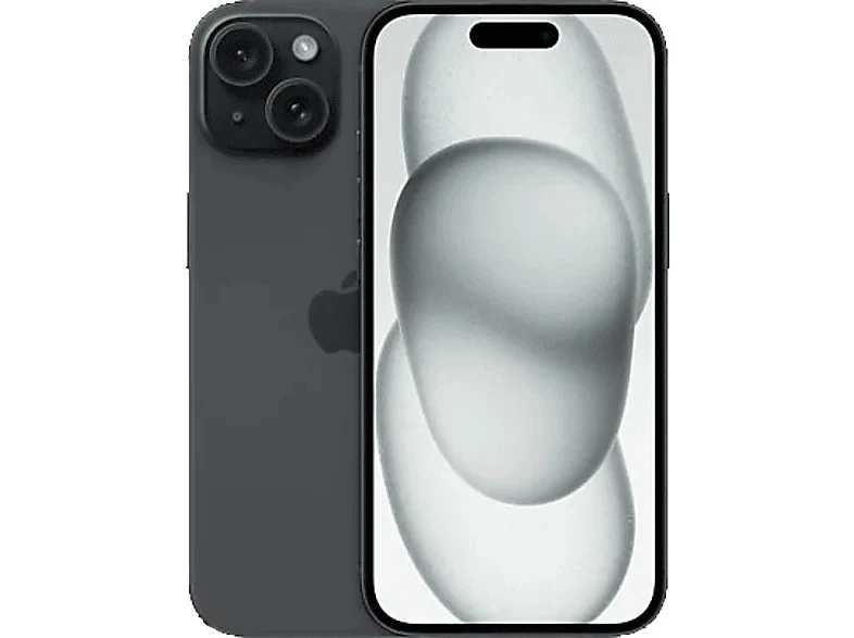 Apple iPhone 15, Negro, 128 GB, 5G, 6.1" OLED Super Retina XDR