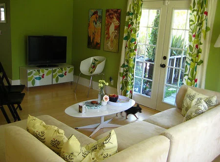 Una buena idea: combina textiles con muebles