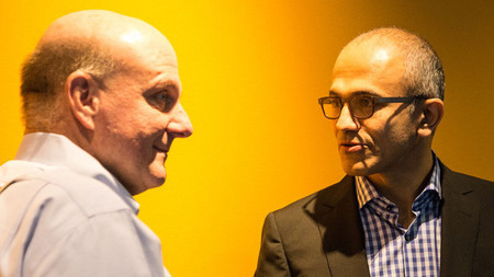 Steve Ballmer y Satya Nadella