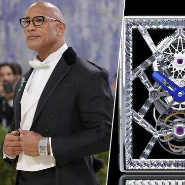 Dwayne Johnson se paseó por la Gala del MET robando todas las miradas, y no por usar falda, sino por llevar el reloj más caro en la historia de la alfombra roja