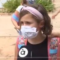 "No puedes respirar del todo, pero no pasa nada, es mejor eso que morirse", la reflexión de una niña sobre el uso de mascarillas