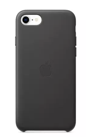 Apple iPhone SE レザーケース ブラック