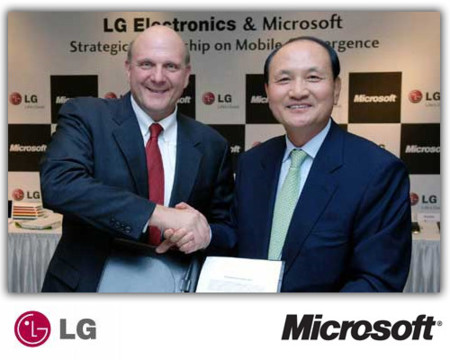 LG y Microsoft colaborarán en telefonía, especialmente en el desarrollo de Windows Mobile