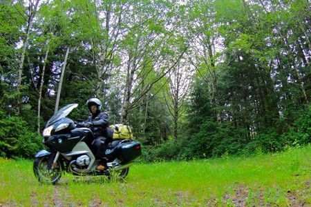 América en moto. Juan de Fuca en la Isla de Vancouver