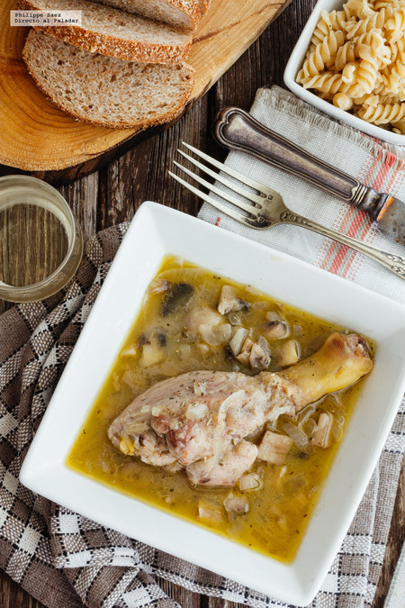 Guiso de pato al vino blanco. Receta