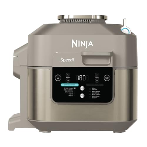 Ninja Speedi, Olla Eléctrica Multifunción Rápida 10 en 1, Piedra/Dorado