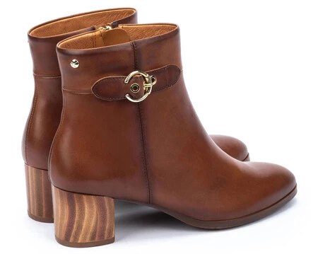 Botines Piel Mujer Pikolinos Marrones