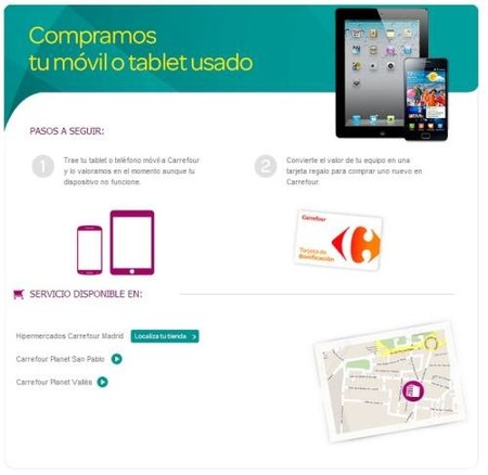 Carrefour te compra el móvil o tu equipo informático antiguo