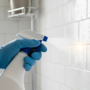 Cuál es la forma de limpiar los restos de jabón acumulados en los azulejos del baño fácil con una mezcla casera