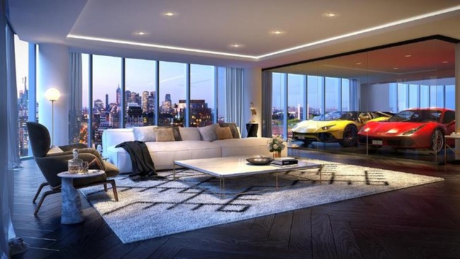 En este complejo de apartamentos de lujo de Melbourne... ¡podrás aparcar tu coche dentro de casa!