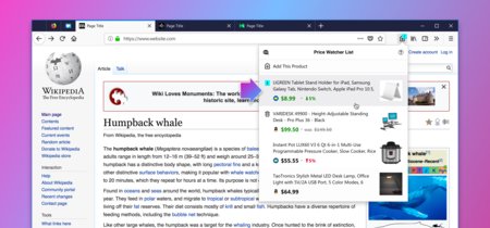 Firefox está probando una función experimental que te avisa cuando un producto baja de precio en eBay o Amazon