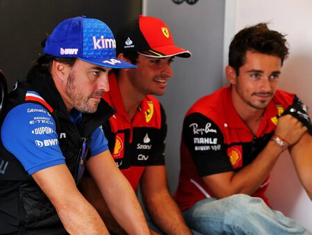 Alonso Sainz Leclerc F1 2022