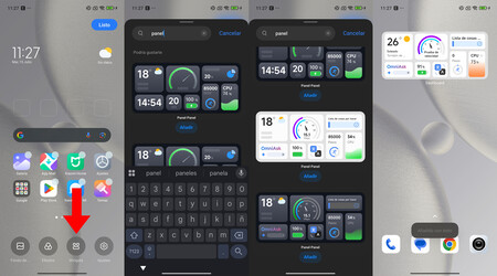 Panel Widgets Xiaomi