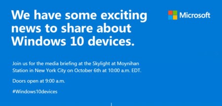 Microsoft confirma su evento de presentación para el 6 de octubre