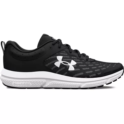 Under Armour Ua Charged Assert 10, Zapatillas para correr para Hombre, Black Black White, 41 EU