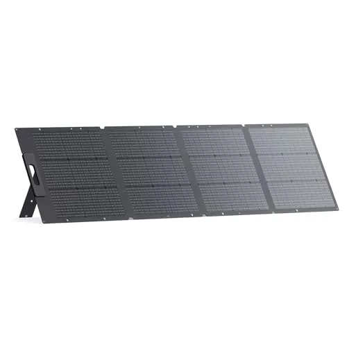 BLUETTI 200W Panel Solar, Portátil para Estación de Energía EB3A AC50B AC70 AC180 AC200L Elite 200 V2 AC300 B300K, Panel Solar Monocristalino Plegable con Soportes Ajustables para Viajes, Camping