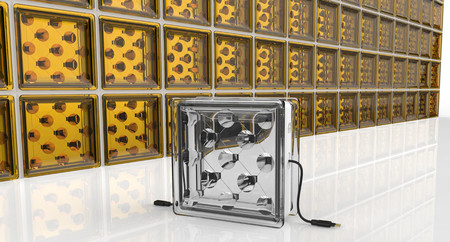 Estos bloques de cristal con paneles solares integrados pueden captar energía en las viviendas