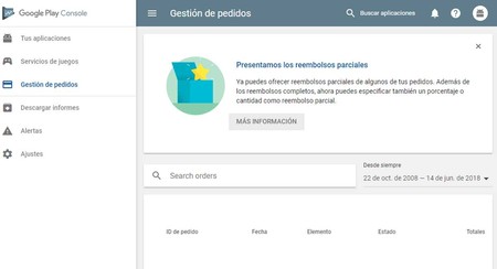 Los desarrolladores ahora pueden hacer reembolsos parciales de compras integradas y suscripciones