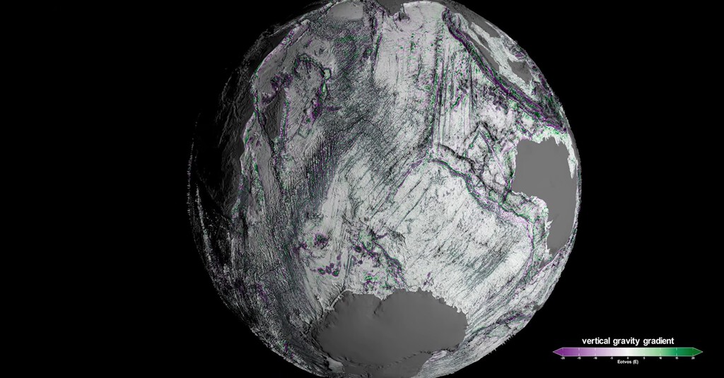 Todo el fondo oceánico de la Tierra, en un espectacular mapa interactivo 3D que desvela 50.000 montañas submarinas desconocidas