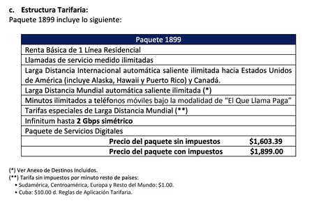Telmex Internet 2 Gbps Mexico