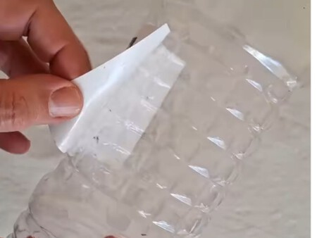 Cómo hacer una maceta tipo cerámica con una botella PET y una lata: parece comprada y queda muy bonita