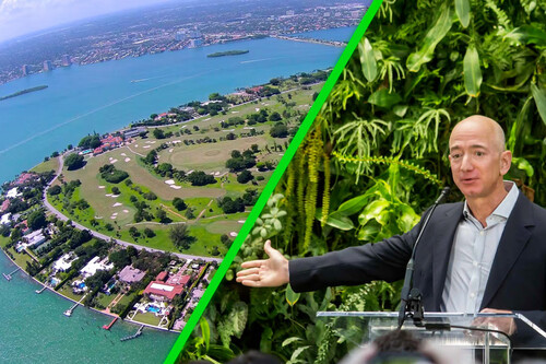 Jeff Bezos Isla Residuos Fecales