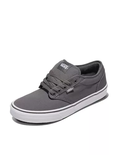 Vans Atwood, Sneaker Hombre, Canvas Pewter White, 44 EU