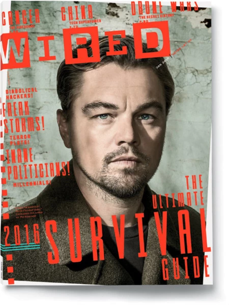 Leonardo di Caprio se adecenta para la portada de la revista Wired
