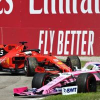 Sebastian Vettel evitó la bandera negra en Monza después de una reincorporación temeraria