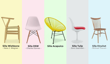 Top 5 Sillas de diseño más populares de todos los tiempos