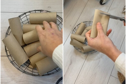 reutilizar rollos de papel higiénico