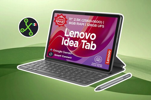 Tablet Android barata con teclado y 128 GB de memoria. Buena para escribir documentos de Word