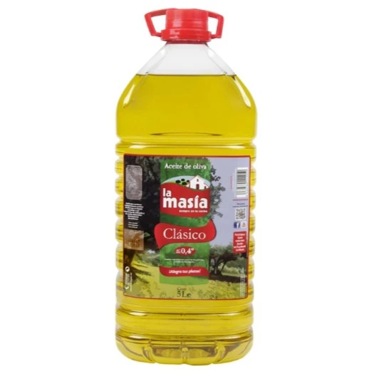 Aceite de oliva suave 0,4º La Masía garrafa 5 l.