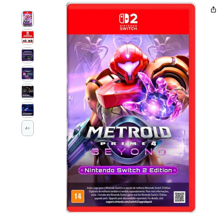Jogo Metroid Prime 4: Beyond (Nintendo Switch 2)
