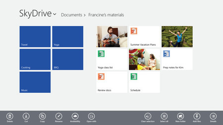 SkyDrive en Windows 8.1