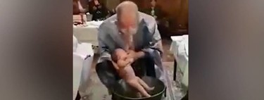 Suspenden a un cura en Rumania por maltratar a un bebé durante un bautizo porque no paraba de llorar
