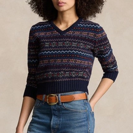 Polo Ralph Lauren Jersey de mujer de lana con cenefas