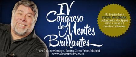 Steve Wozniak participará en el IV Congreso de Mentes Brillantes de Madrid del 7 al 9 de noviembre