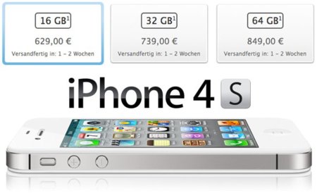 Comparativa de precios de toda la gama iPhone en Europa (iPhone 3GS vs. iPhone 4 vs. iPhone 4S)