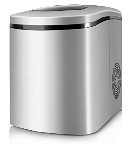 Taurus MG12 Legend – Máquina de cubitos de hielo, 14 kg / 24 h, potencia de 150W, Silenciosa, Capacidad del depósito de agua 1.7L, acero inoxidable