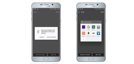 Samsung Internet Huella