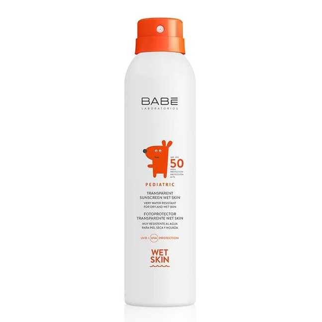 Babe Pediatric Fotoprotector Transparente Wet Skin SPF50 200 ml