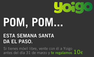 Yoigo ofrece 10 euros en llamadas a nuevos clientes