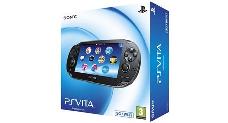 Caja europea y aplicaciones de lanzamiento de PS Vita